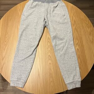 Men’s Gray Lululemon Textured-Double Knit Cotton Jogger Sweatpants